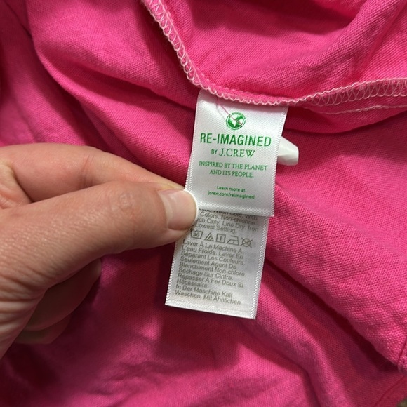 J Crew Linen Blend Ruffle sleeve tiered mini dress - Picture 7 of 8